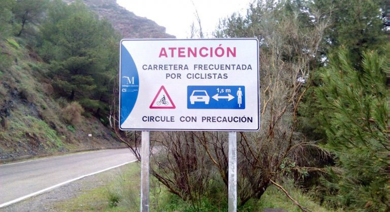 El Chorro mejora la seguridad de los ciclistas