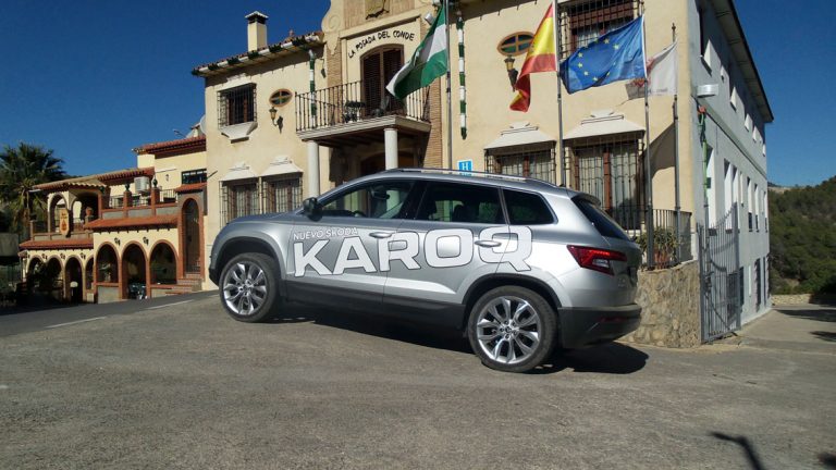 El Nuevo Skoda Karoq visita el Hotel Mesón La Posada del Conde