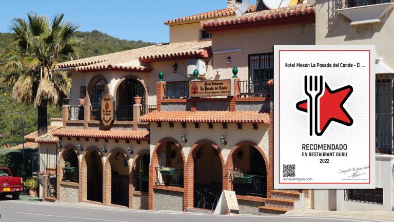 El Mesón de la Posada del Conde reconocido con la insignia de «Restaurante Recomendado» por la web Restaurant Gurú