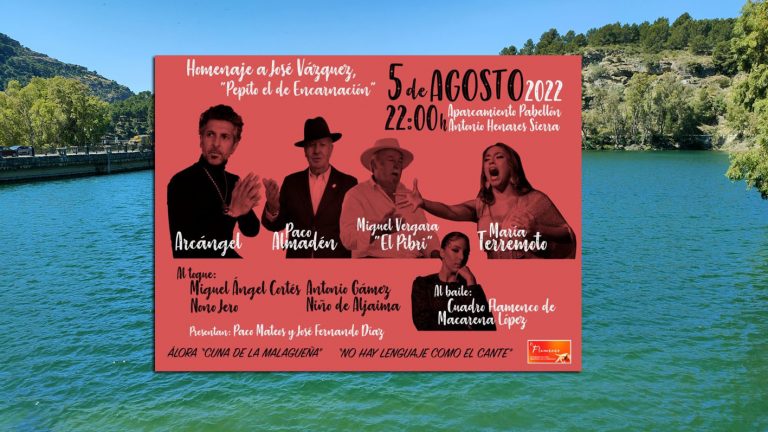 Álora celebrará el próximo viernes 5 de agosto una nueva edición de su Festival de Cante Grande