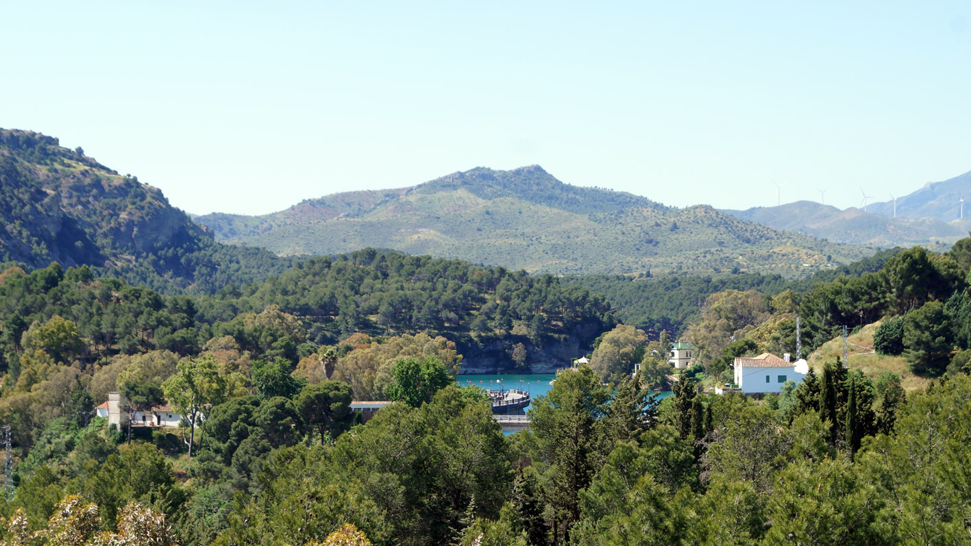 Vista panorámica del Hotel Mesón La Posada de El Conde en El Chorro.